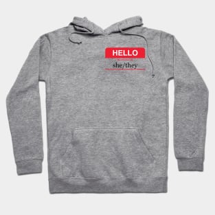 my pronouns are she/they Hoodie